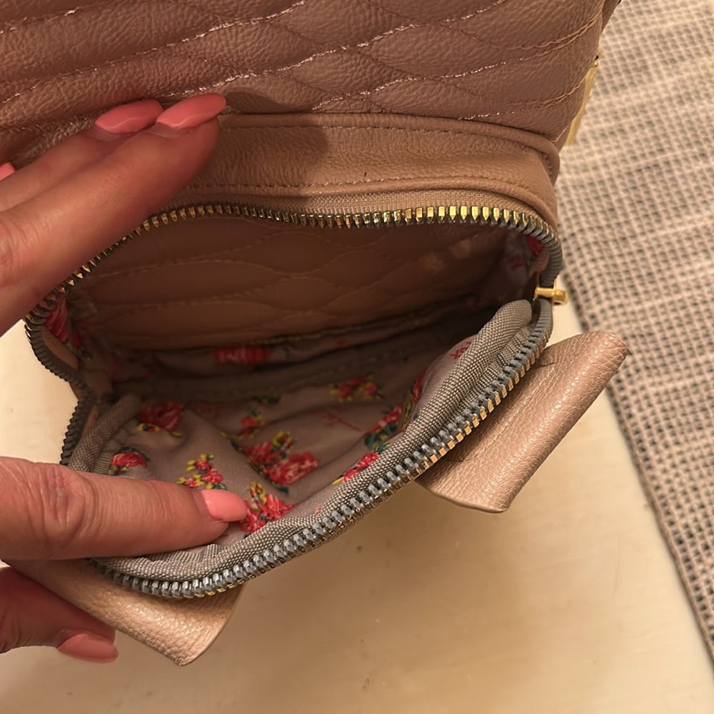 Pink Quilted Mini Backpack - Picture 5 of 6
